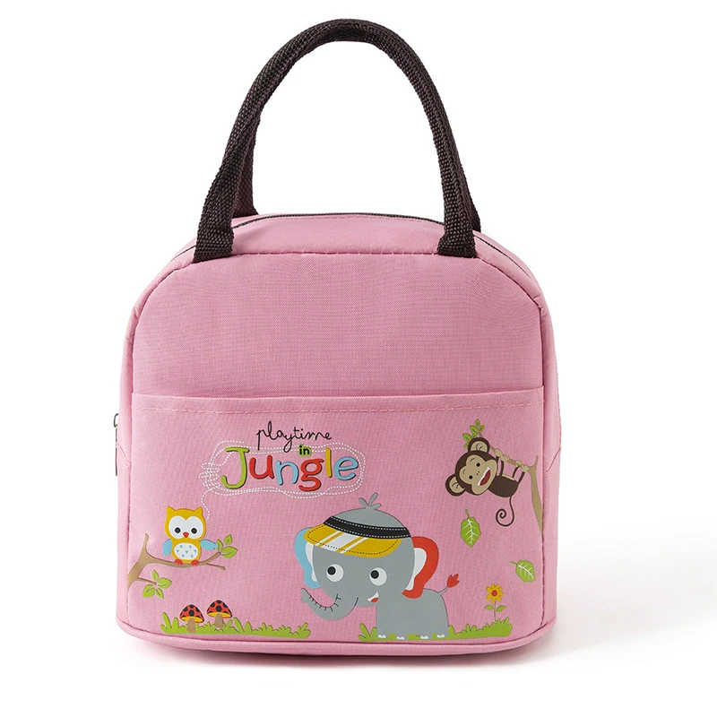 

Cartoon Lunch Bag Children School Convenient Thermal Pouch Hiking Fruit Snack Drink Storage Package Food Keep Fresh Handbag Item