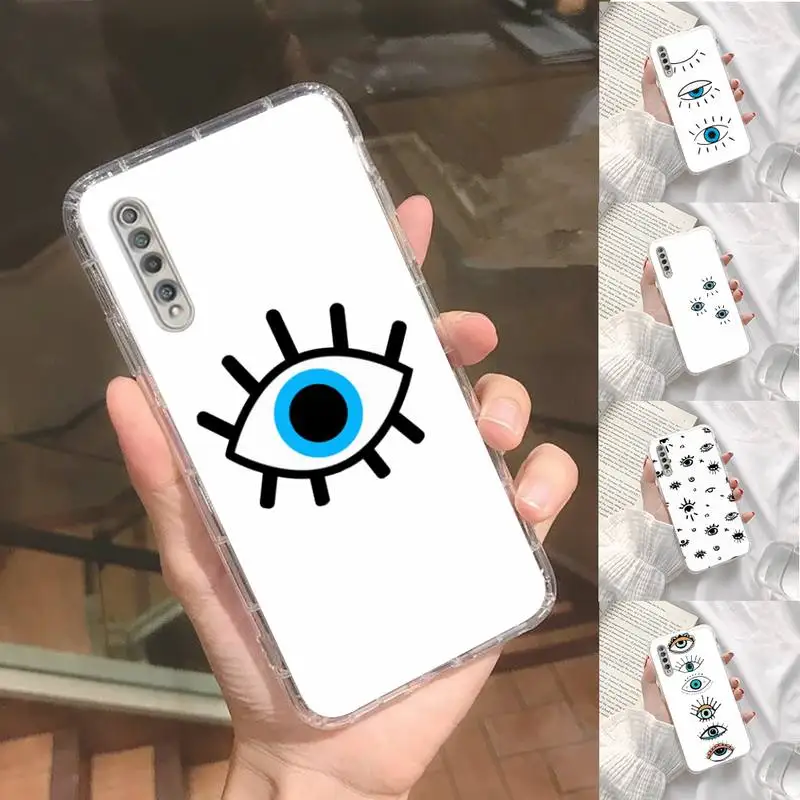 

Evil Eye Phone Case Transparent For Xiaomi Redmi K30 10T 10X 9 9A 8 8A 7 7A 6 K40 T S PRO 5G
