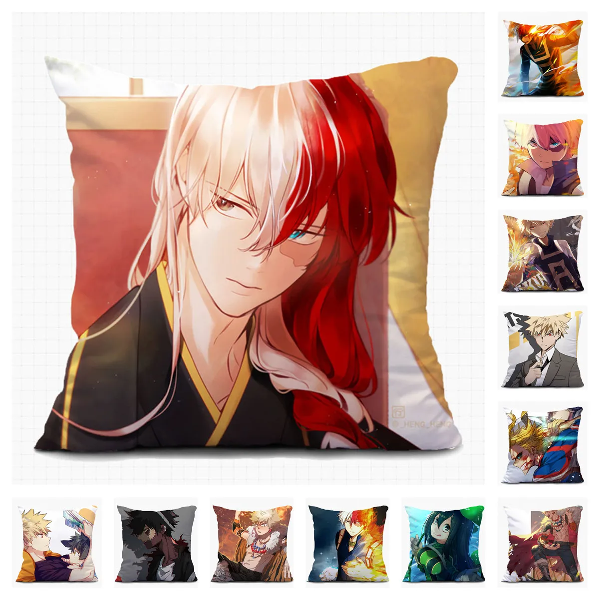 

Аниме Мой герой Академия Todoroki Shoto диванная Подушка Чехол Пользовательские Декоративные наволочки наволочка домашний текстиль Рождественс...