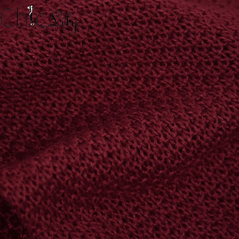 

Chiclily Solid Color Knitted Sweaters Basic Criss-cross V-neck Pullover Women Slim Fit Autumn Casual Wool Top Vintage Sweater