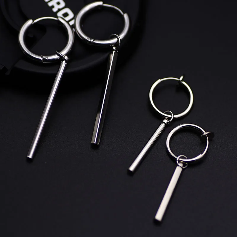 Мужские серьги-гвоздики Корейская версия 2020 мужские без пирсинга уличные