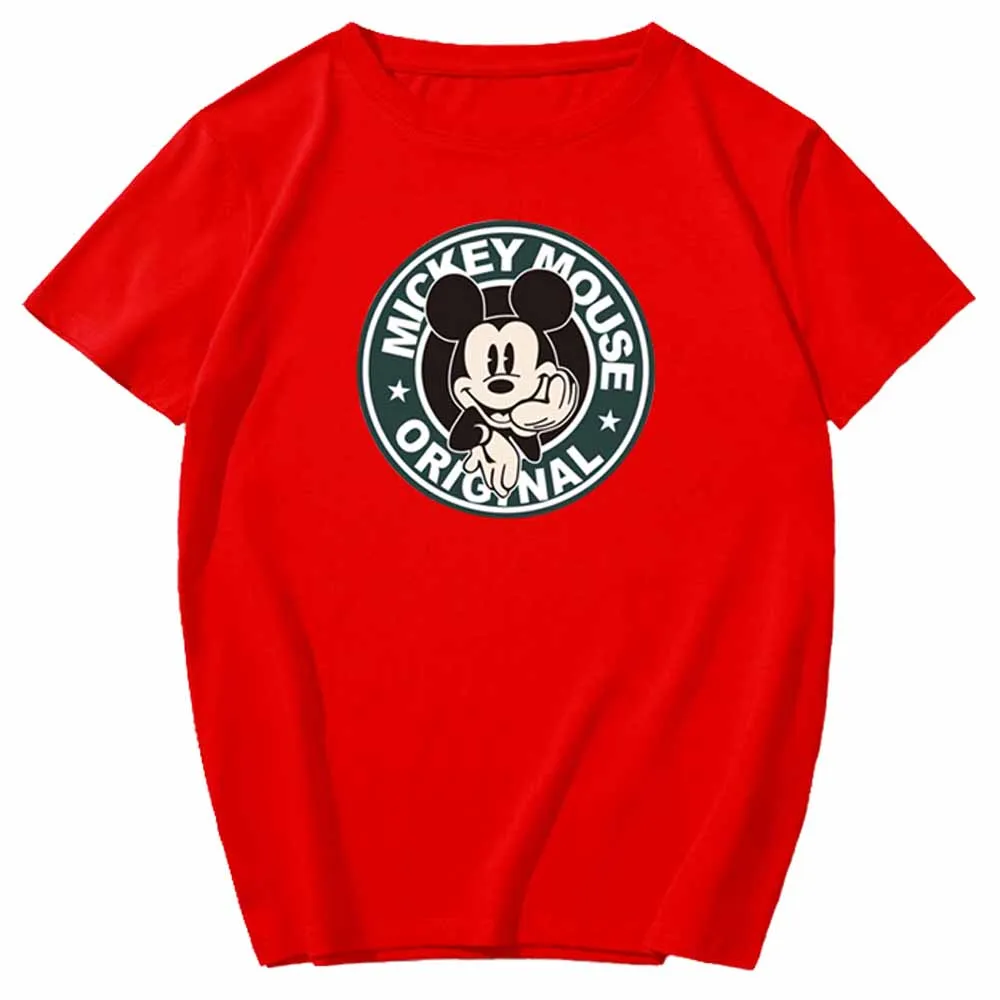 Стильный пуловер с круглым вырезом и надписью Disney Mickey Mouse хлопковая футболка
