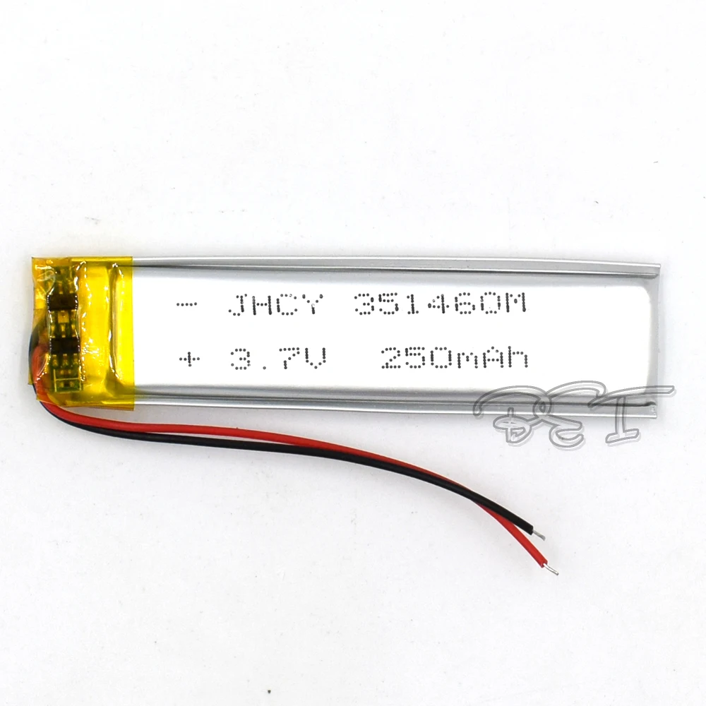 Перезаряжаемый литий полимерный ионный аккумулятор 3 7 в 351460 250 мАч для планшета