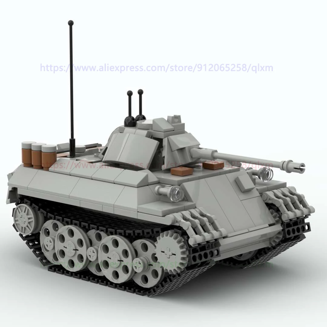 

Military Weapons Series VK 1602 Leopard Tank WW2 Assemblable Model Building Block for Figures Soldiers Children Toys 465pcs