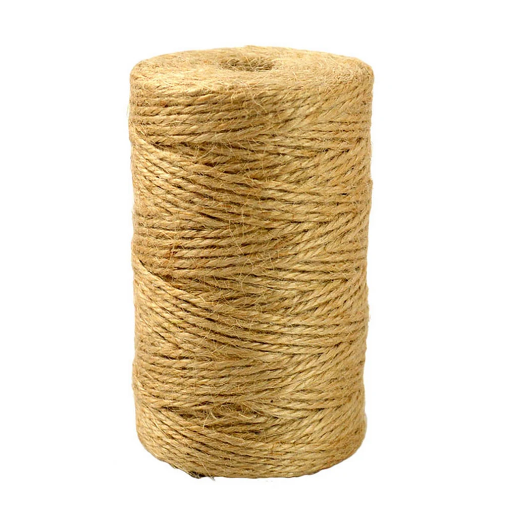 

150M Natural Jute Twine Burlap String Hemp Rope Party Wedding Gift Wrapping Cords Thread DIY Scrapbooking Florists Craft Decor