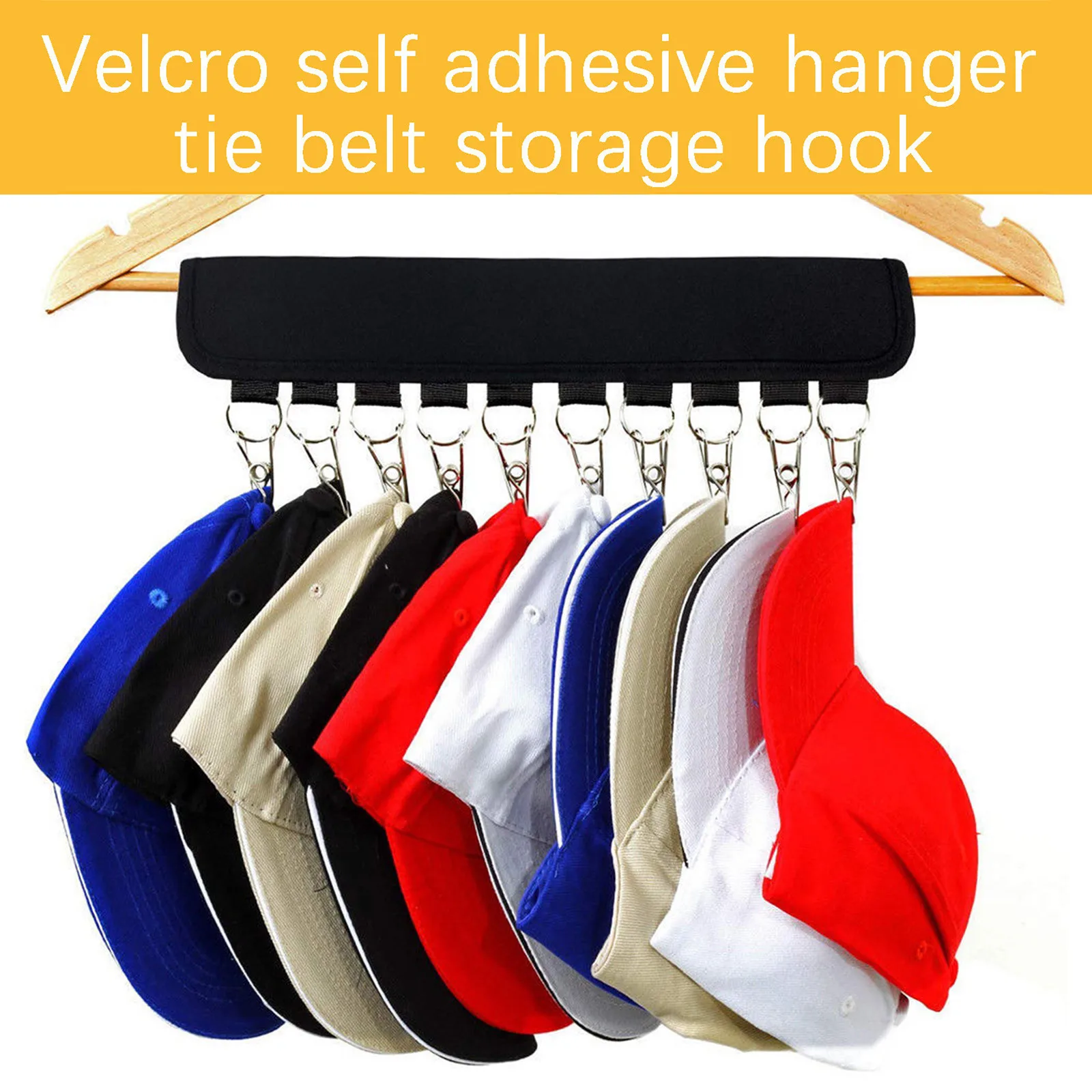 

Hat Rack for Wall Baseball Cap Display Organizer Hat Organizer Clip Hanger for Organizing Your Clothes Modern Metal Hat Holder