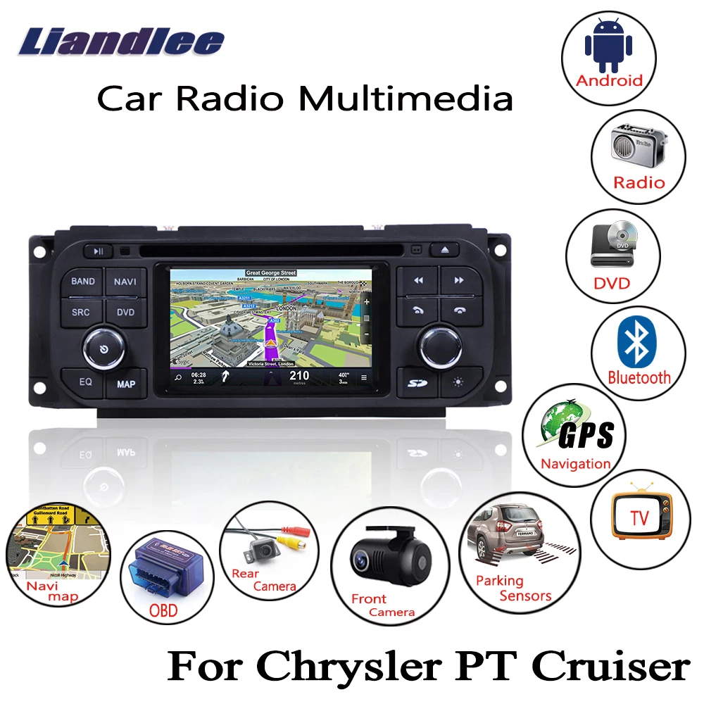 Liandlee для Chrysler PT Cruiser 2001 ~ 2006 Android автомобильный Радио CD DVD плеер GPS Navi навигация