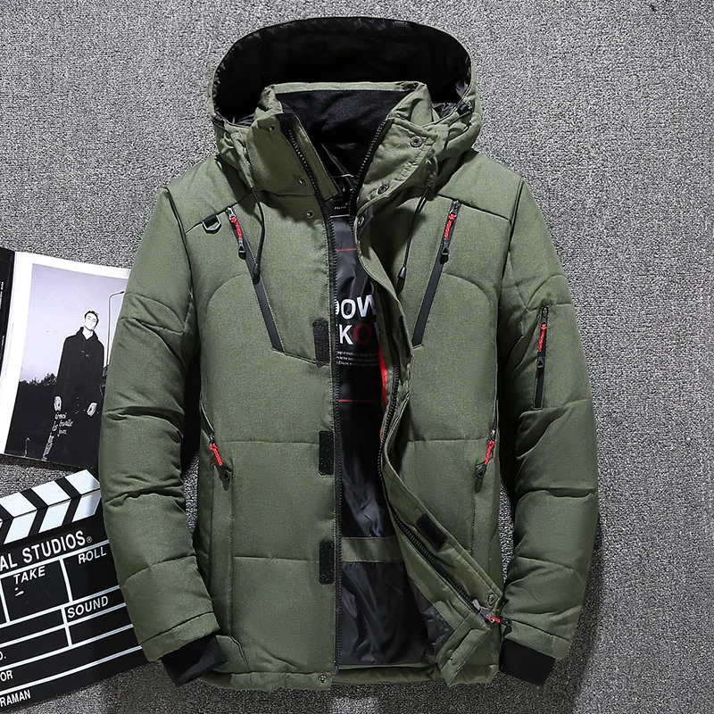 Down Jackets Men Winteroutwear Thick Warm Snow Parka Fashion Warm Parkas Down Coats Casual Man Outdoor High Quality Down Jackets