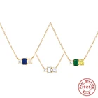 Автоклав 925 Серебряная цепочка Ожерелье с кулоном Ожерелье для женщин Trio ключицы колье, модное ювелирное изделие для вечерние