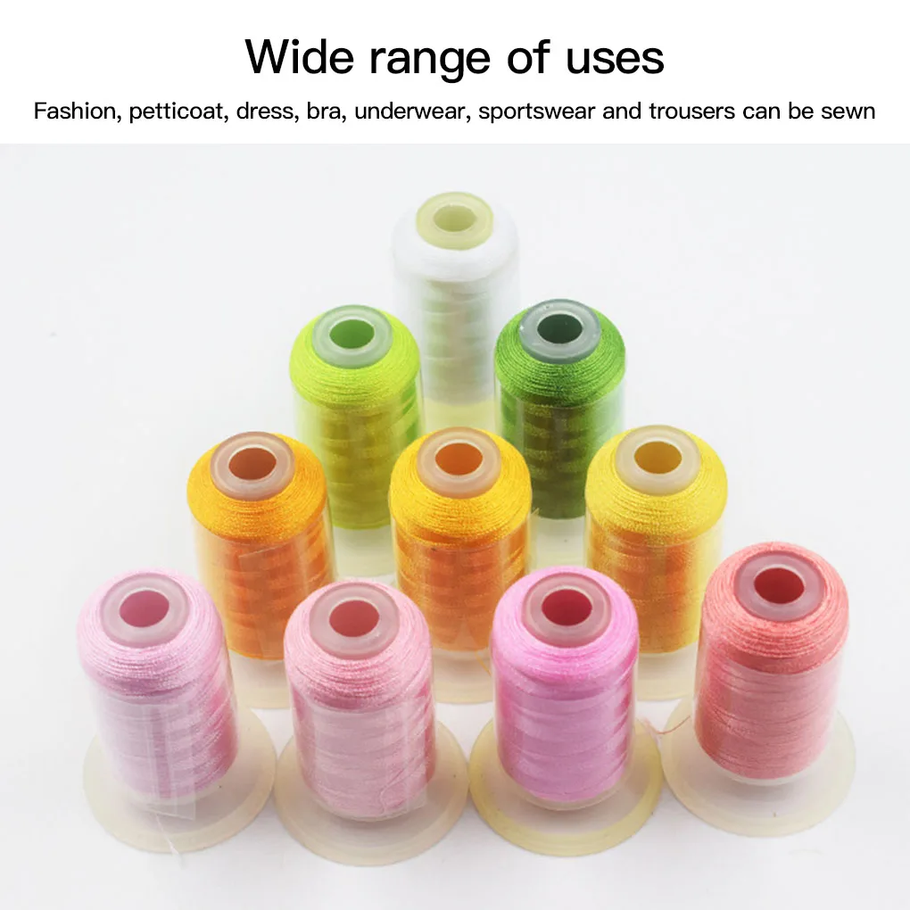 

40 Rolls Color Random Thread Roll Sewing Quilting Embroidery DIY Craft Polyester 40 Colors Lines Threads 500m