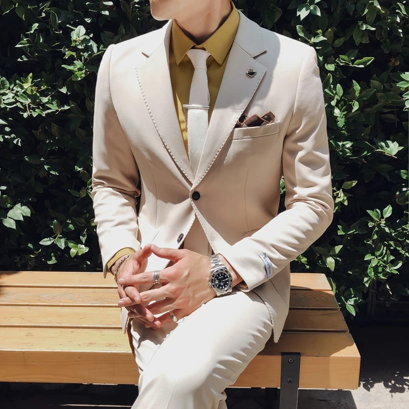 Traje de Novio 2020 Королевский синий пиджак Для мужчин Slim Fit вечерние деловая модельная
