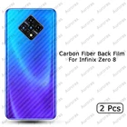 Мягкая прозрачная пленка из углеродного волокна для Infinix Zero8, наклейка для Infinix Zero 8, 2 шт.
