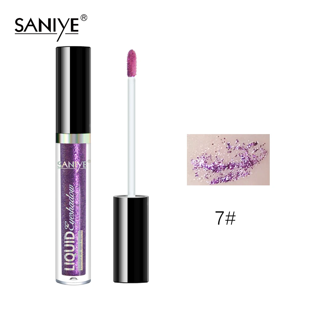 SANIYE жидкие тени для век Сияющие водостойкие блестящие Косметика макияжа 8 видов