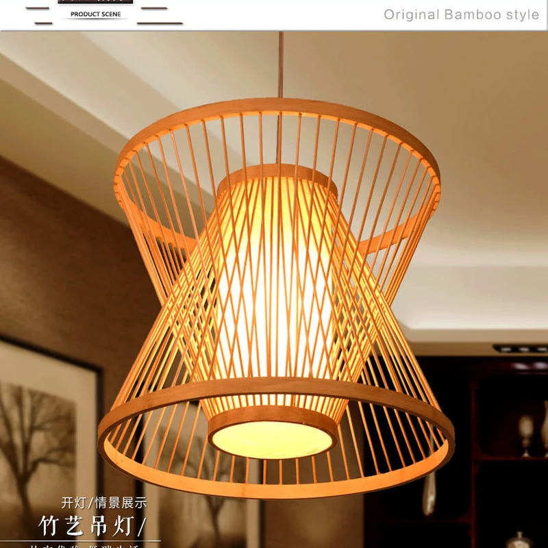 Бамбуковая клетка для птиц комплект плетеной мебели из ротанга подвесной светильник деревенский дизайн