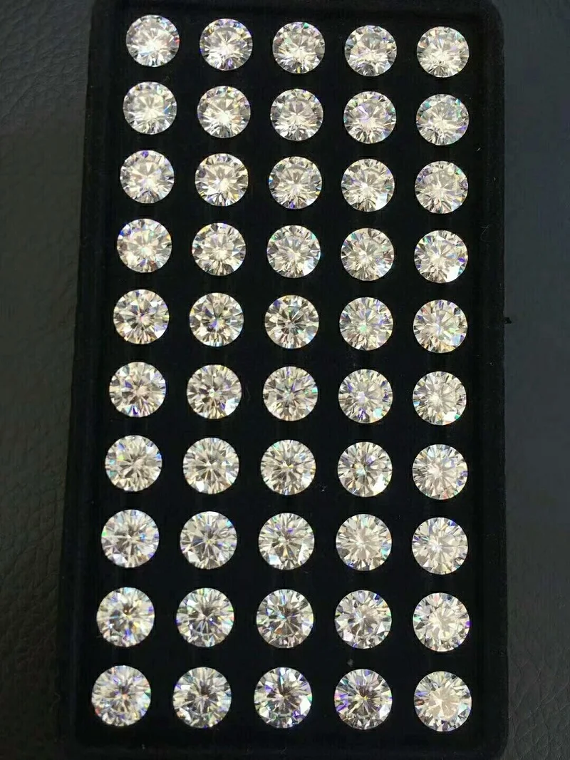 18K 750Au золото Moissanite АЛМАЗНОЕ КОЛЬЦО D Цвет VVS с национальным сертификатом MO-00105