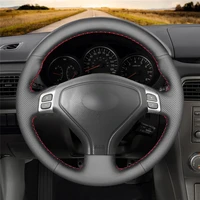 diy anti slip wear resistant steering wheel cover for subaru forester outback legacy 2005 2007 car interior decoration