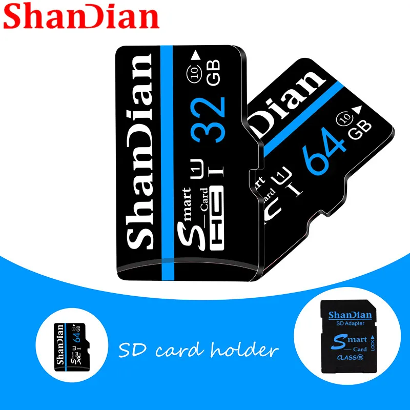 SHANDIAN Micro карта памяти 16 ГБ 32 класс 10 Microsd SD 64 8 TF карта|Карты памяти| |
