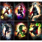 Алмазная живопись, Marvel, Человек-паук, плакат супергероя 5D, DIY, искусство, вышивка, полная квадратная вышивка крестиком, увлечение мозаикой, украшение для дома