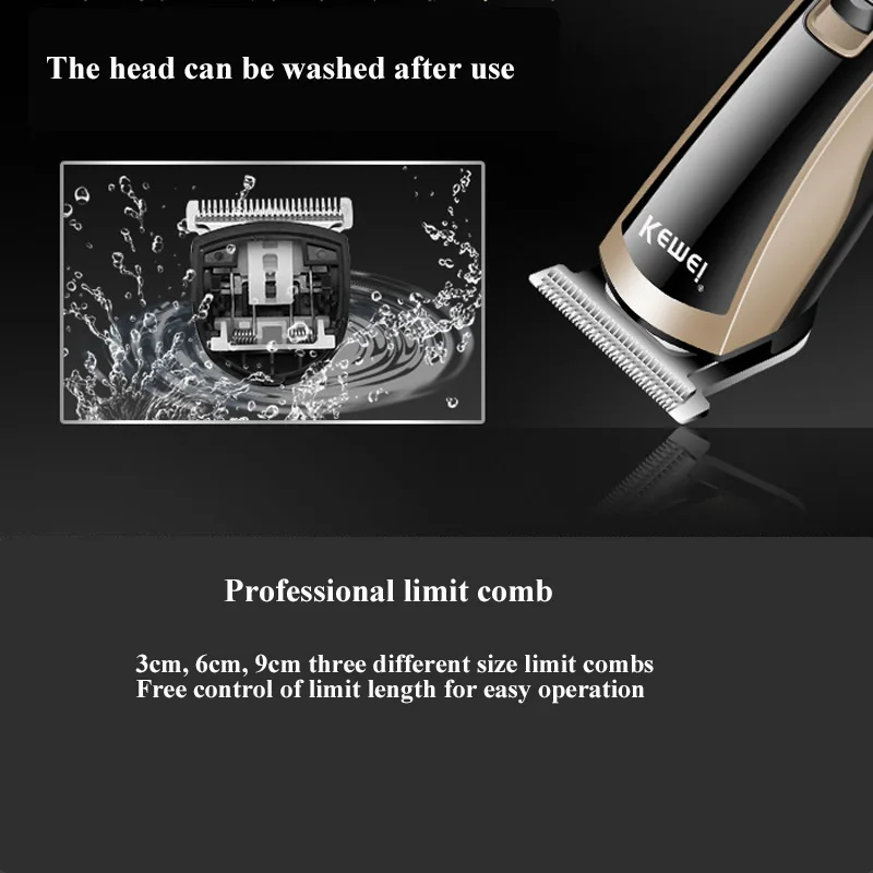 KEMEI Профессиональная Мужская мини мощная электрическая машинка для стрижки