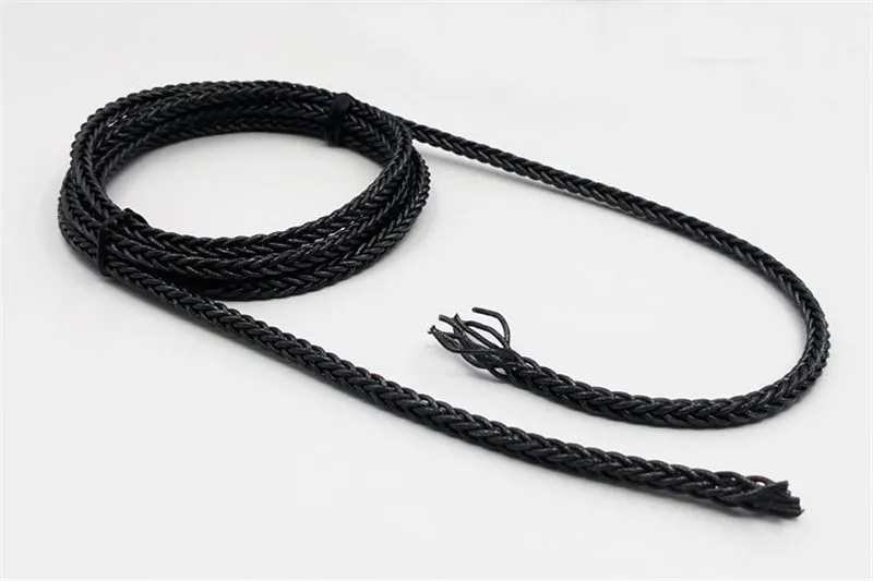 1 м DIY кабель для наушников прозрачный 8 ядерный mmcx Серебряный чистый посеребренный провод для наушников аудио для гарнитуры diy