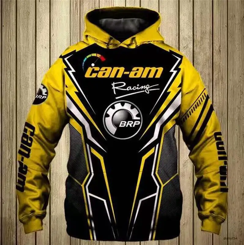 

2021 Nueva sudadera con capucha para hombre BRP Can-am Logo Sudadera con capucha 3D Moda casual Ropa al aire libre Su
