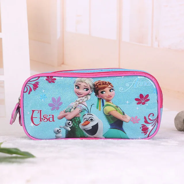 Disney «Холодное сердце» из мультфильмов портмоне пенал Студент Эльза ящик пенал с мультяшным рисунком подарок для мальчика Девочки Детская сумочка для девочек - Цвет: 4