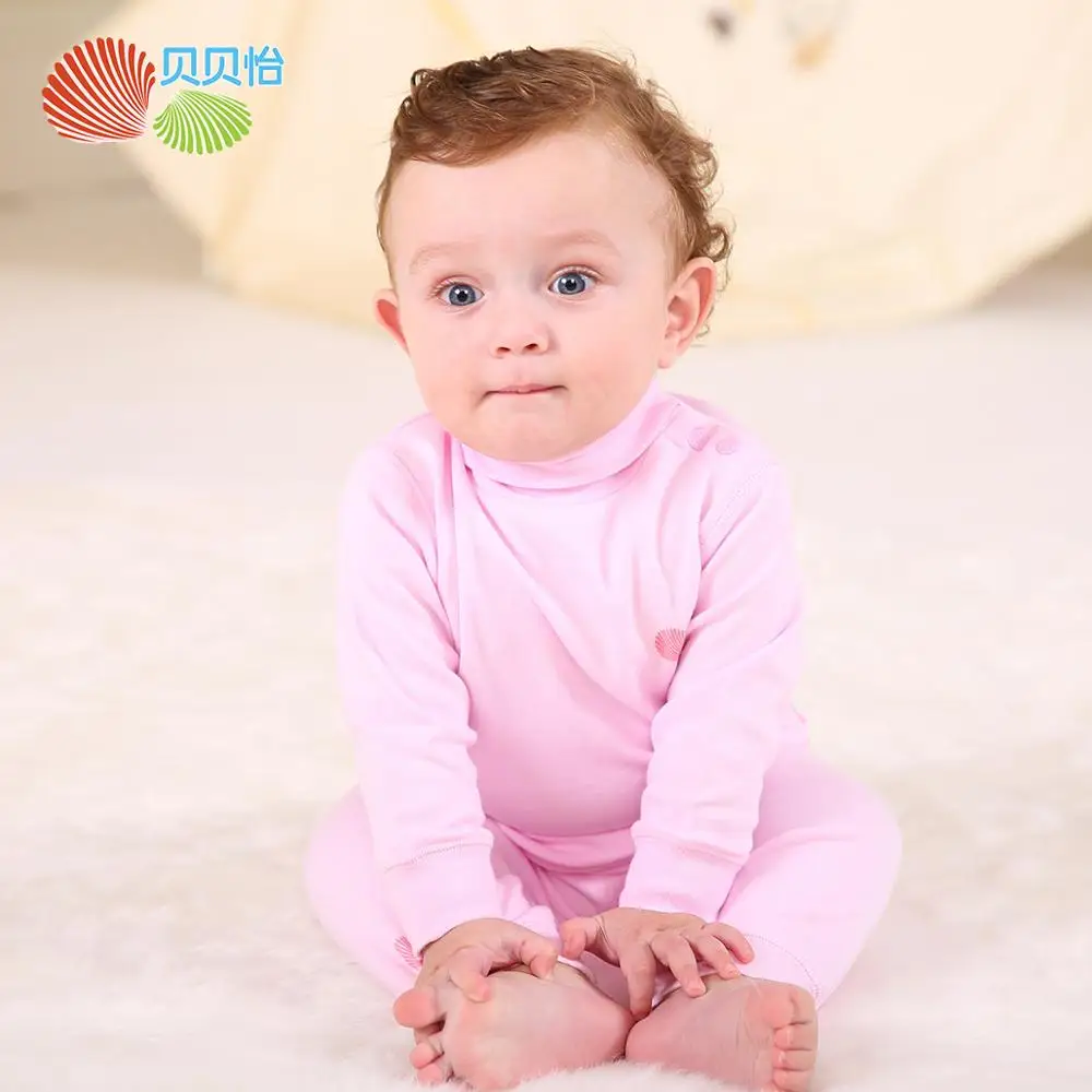 

Bornbay Clothing for baby boy girl long sleeve T-shirt+pants 2pcs suit cotton turtleneck baby clothes set