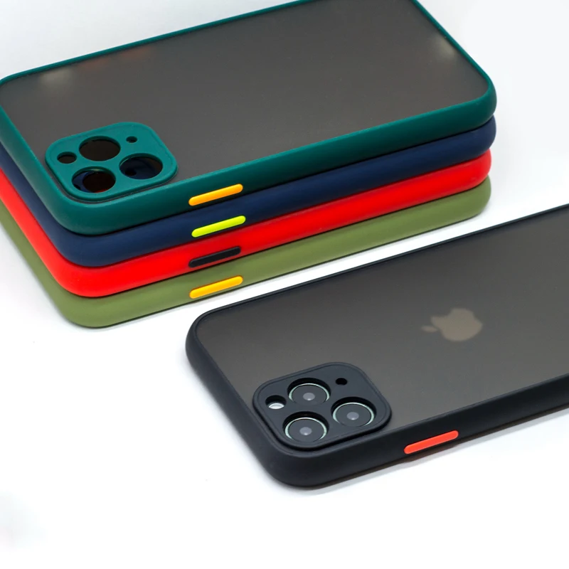 Защитный бампер для камеры чехлы телефонов iPhone 11 Pro Max XR XS X 7 8 6 6S Plus Матовый