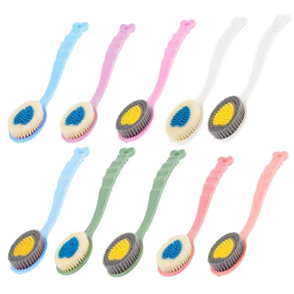 

2021 Bath Brush Long Handle Back Body Skin Cleaning Back Brush Tool Massager Feet Rubbing Spa Shower Exfoliating Scrub Bath I2F3