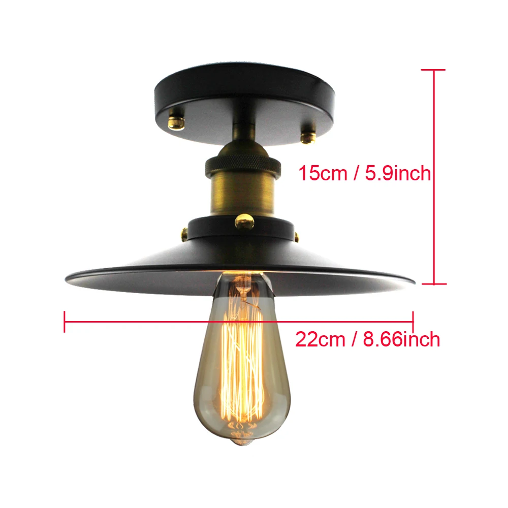 Винтажная Подвесная лампа для гостиной столовой Кофейни с лампочкой Эдисона |