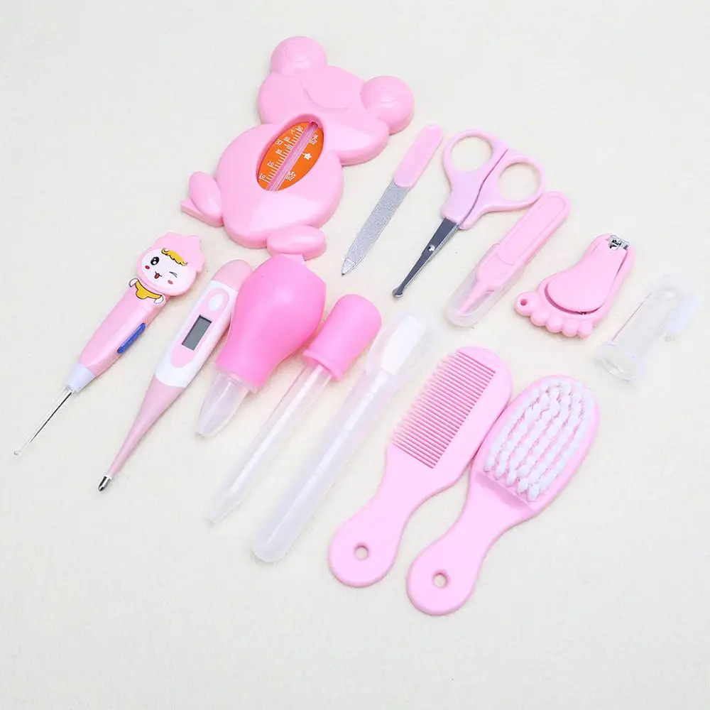 

13pcs/Set Newborn Baby Kids Nail Hair Health Care Thermometer Grooming Brush Kit