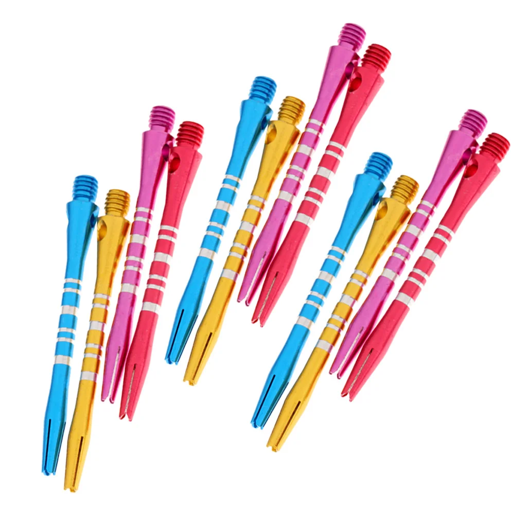 

12 Aluminium Alloy 52mm 2BA Re-Grooved Shafts Stems Throwing -4 Color