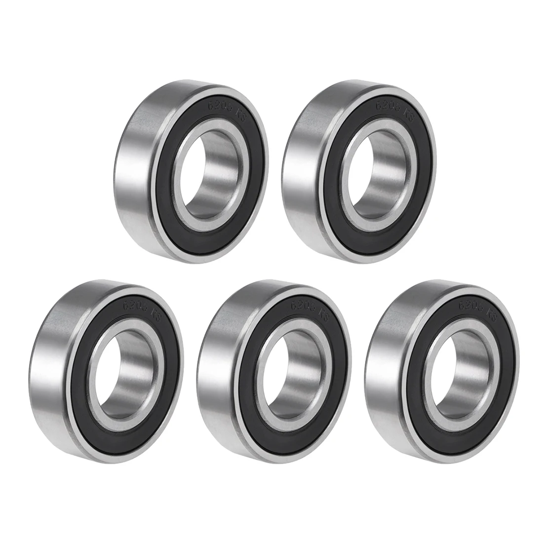 Uxcell 6205 2RS шарикоподшипники 25x52x15 мм двойные герметичные подшипники для ABEC 3 5