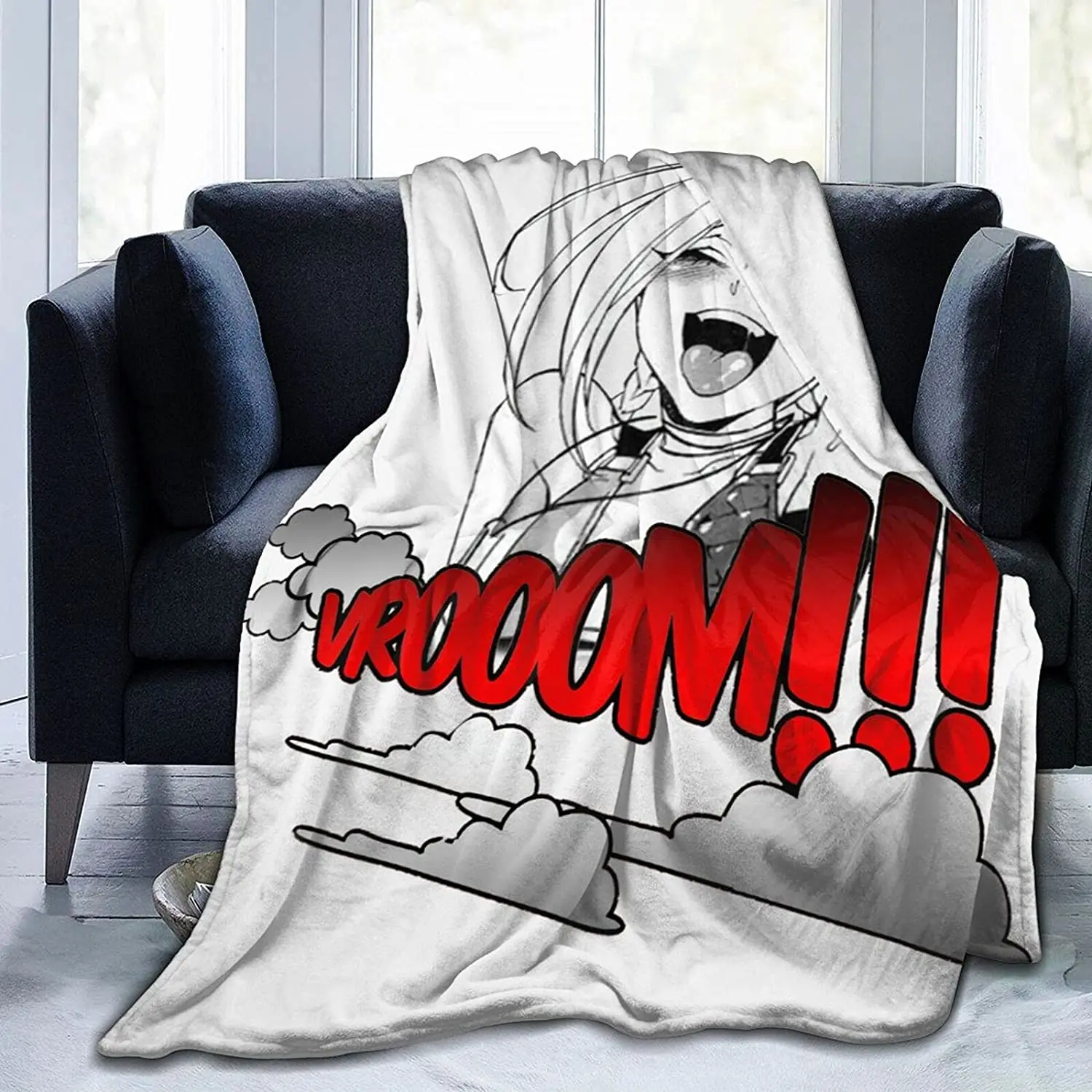 

Фланелевое Одеяло с рисунком рэндштона Ahegao, супермягкое покрывало, всесезонное, легкое, для гостиной