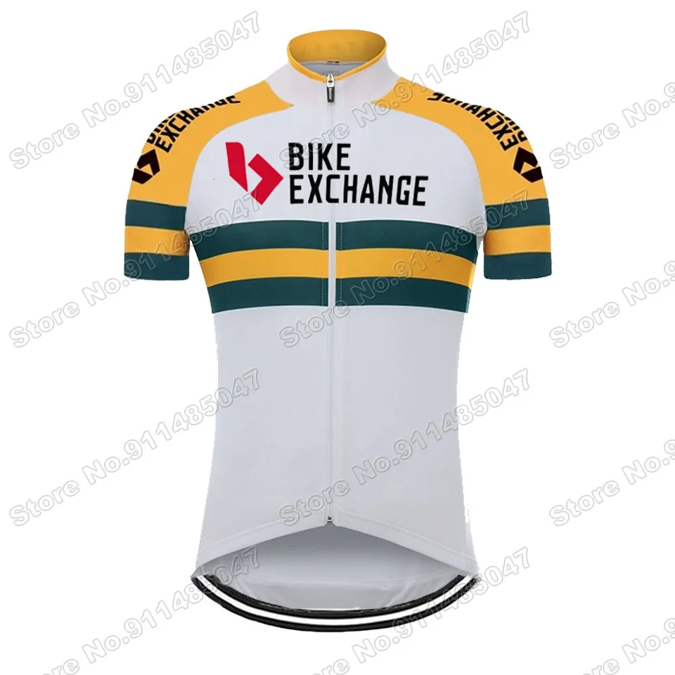 

BIKE EXCHANGE Team 2021 Aussie Champion Cycling Jersey Summer Australia Cycling Clothing Men Race Road Bike Shirts Bicycle Tops