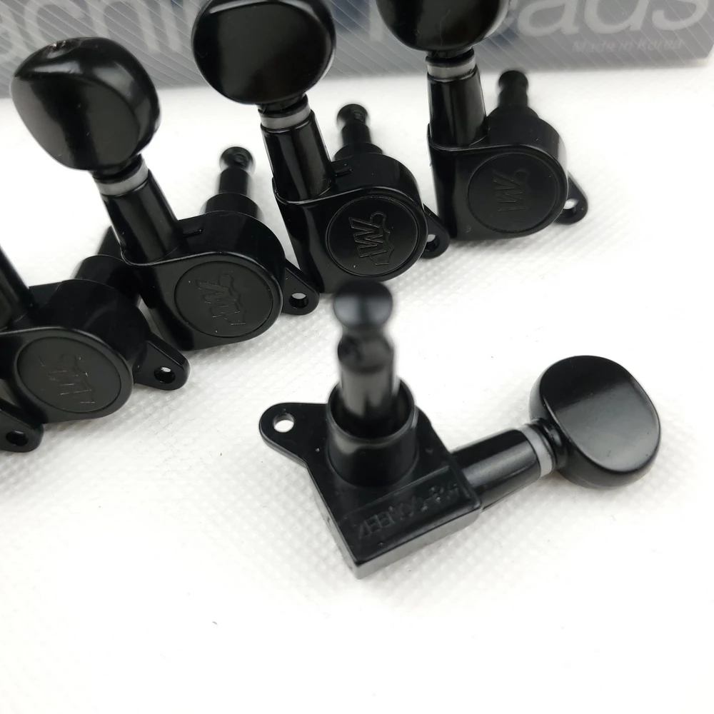 neue wilkinson wjn 05 6r elektrische gitarre mechaniken mechaniken mini oval tuner für st tl tele schwarz tuning pegs free global shipping