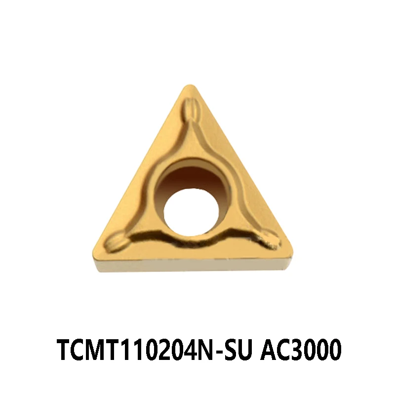 

10pcs/box Original TCMT110204N-SU AC3000 TCMT110204 N-SU TCMT 110204 TCMT1102 Carbide Inserts Lathe Cutter Turning Tools