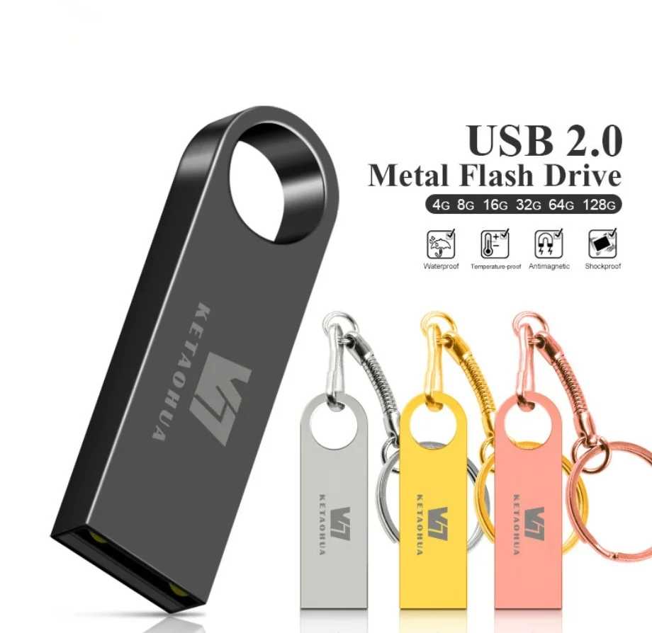 

USB 2.0 Creative Metal Gift High Speed 8G 16G 32G 64G USB Drive Read and Write High Speed Transmission