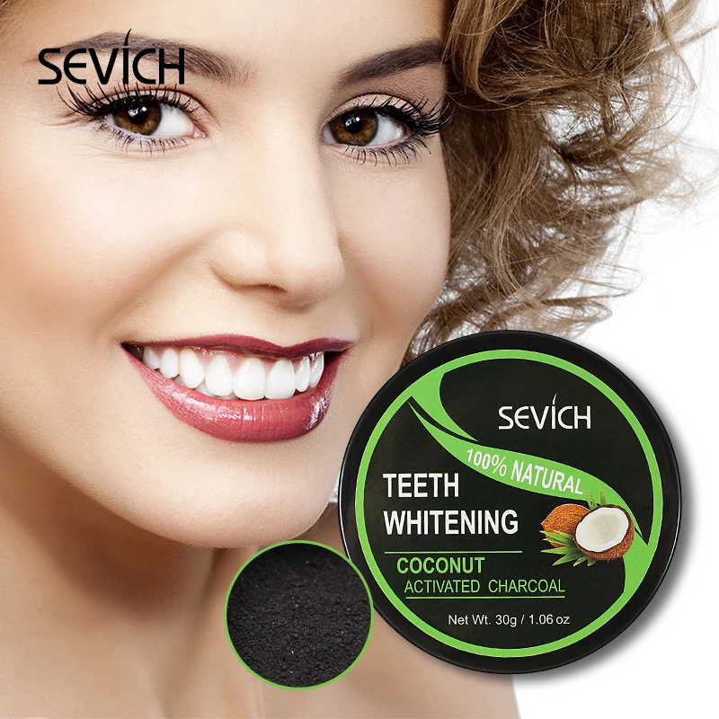 

Sevich 30g Teeth Whitening Oral Care Coconut Charcoal Powder Natural Dental Hygiene Kit Oral Hygiene For Remove Stains Plaque