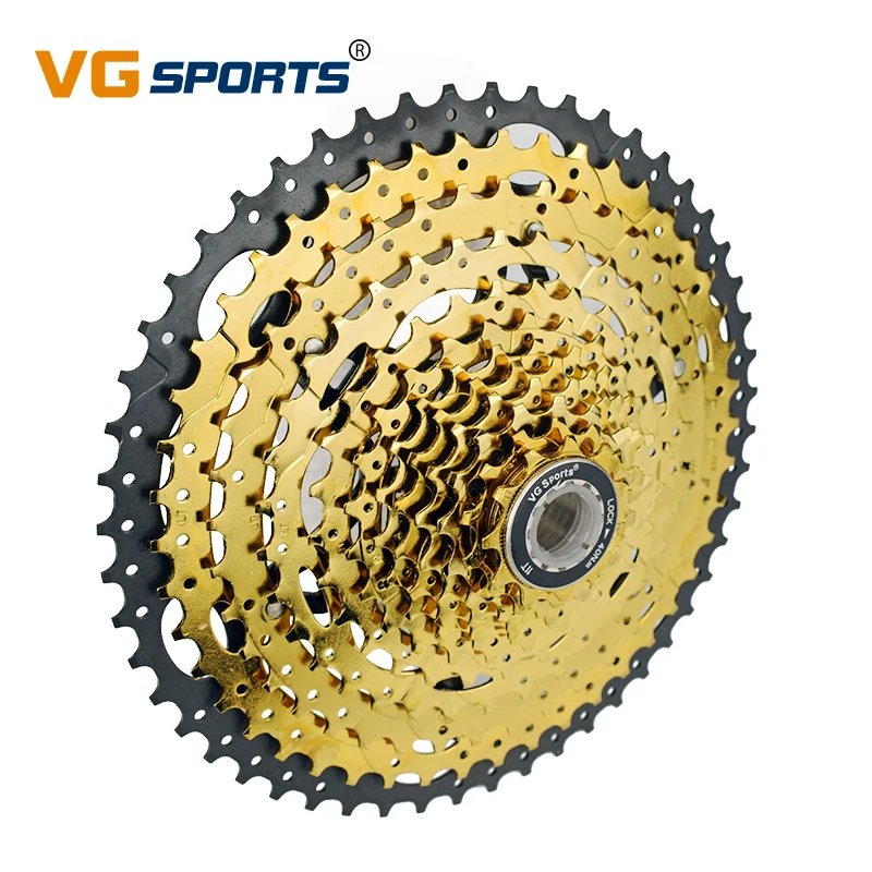 VG Спортивная 12 скоростная 11 52T велосипедная кассета freewheel золотого цвета S MTB cog
