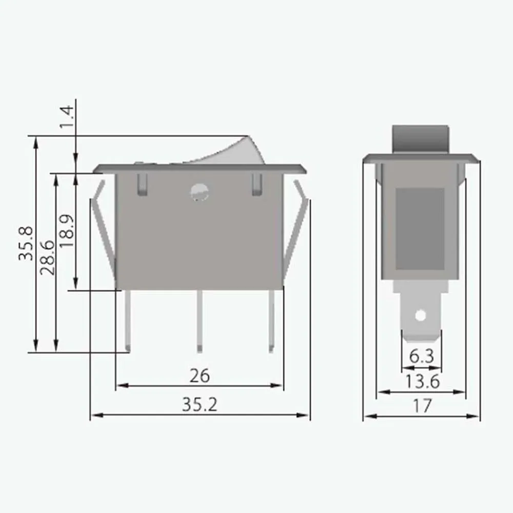 KEDU HY35D Водонепроницаемый Кулисные Переключатели 120/250V электрическая нажимная