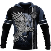 viking odin raven tattoo 3d printed mens hoodiesweatshirtzipper hoodie fashion harajuku unisex tops dyi250