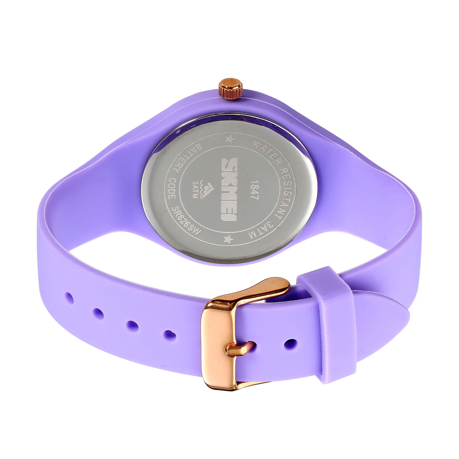 SKMEI модный силиконовый ремешок дизайн женские часы спортивные водонепроницаемые