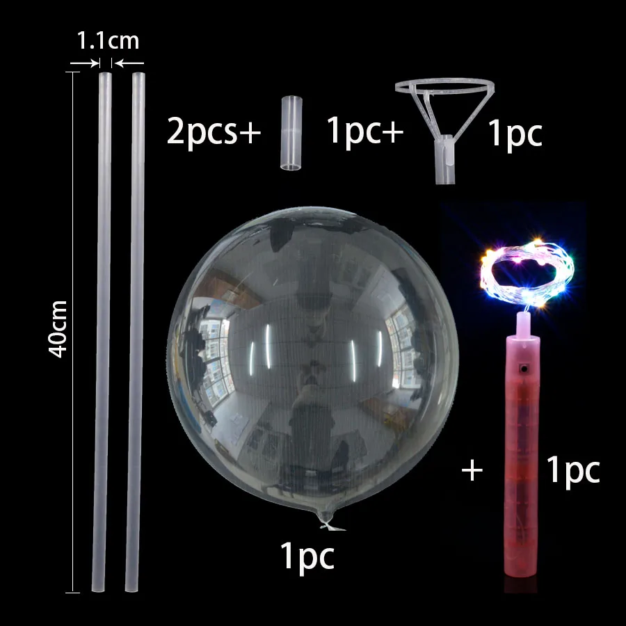 Круглые Пузырьковые светодиодные шары 18 дюймов светящиеся волнистые гелиевые