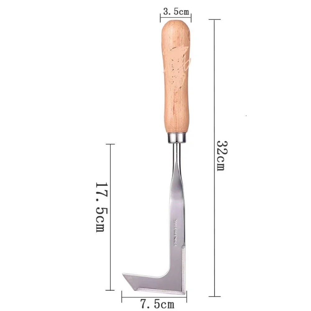 Деревянная ручка Нержавеющая сталь садовый культиватор ручная прополка