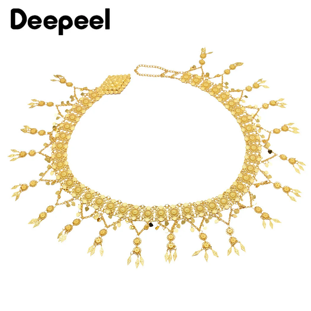 Deepeel 1 шт. 11 5*110 см для женщин с металлической кисточкой широкий пояс золотые