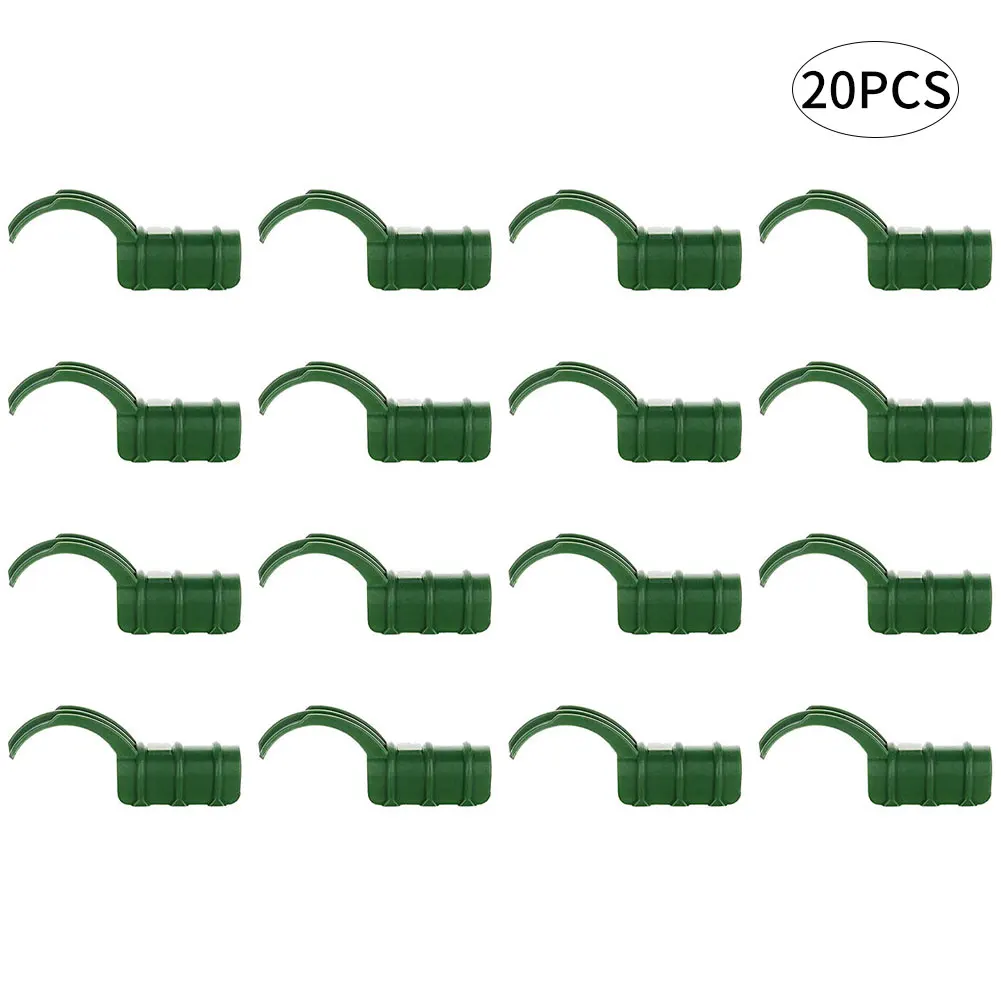 

20PCS Plastic Film Pipe Clip Greenhouse Frame Clips Garden Buildings Tube Clip Tube Clamp Connector Kit 16mm Greenhouse Tube