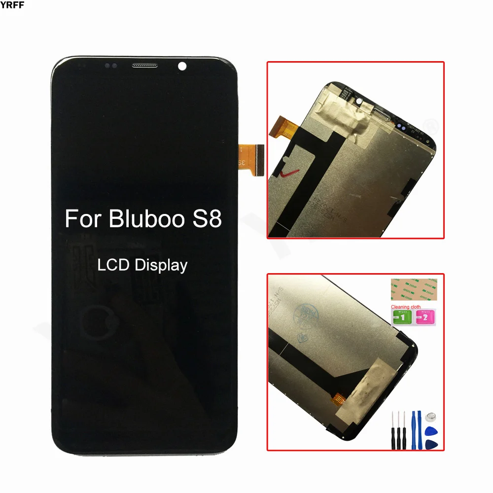 ЖК дисплей для Bluboo S8 5 7 дюймов с сенсорным экраном дигитайзер панель датчик