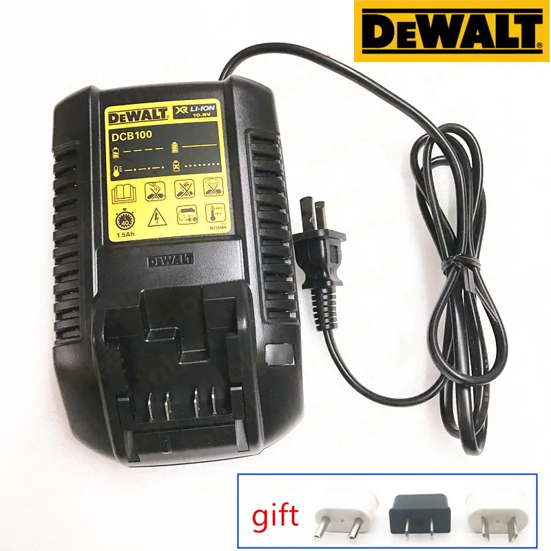 Зарядное устройство DEWALT DCB100 для DCF610 DCF815 DCF835 DCF813 DCS310 DCT410 DCT414 DCL510 DCD710 DCD700 аксессуары
