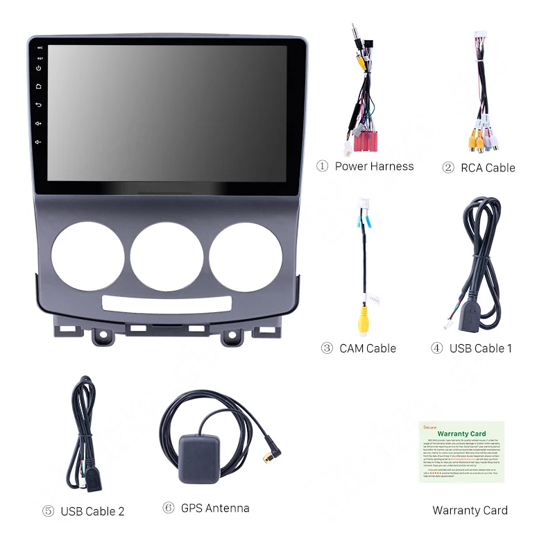 Автомагнитола 9 дюймов 2 ГБ 32 Android 1 для Mazda 5 2005 2006 2007 2008 2009 2010 GPS автомобильное